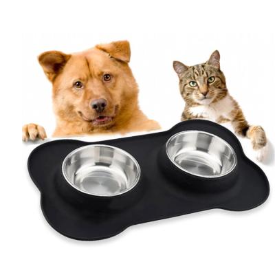 China Silicone Viable Bowl Collapsible Dog Bowls For Dogs No Puddle Pet Feeder for sale