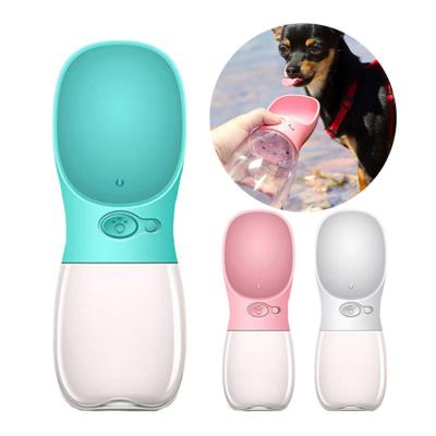 China Viable Wholesale Manufacturer Plastic Leakproof Portable Outdoor Travel Increasing Dispenser Pet Cat Dog Water Bottle for sale