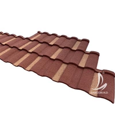 China Roofing Sheets Sangobuild New Design Roofing Solution Milan Color Stone Coated Metal Roof Tiles In Nigeria for sale