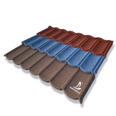 China Contemporary German Stone Coated Metal Roof Tiles Metal Roof Tile Price List Stainless Steel Flat Roofing Tile for sale