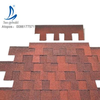 China Modern Classic Asphalt Shingle Roll Roofing Material Asphalt Shingles Fish Ladder Types for sale