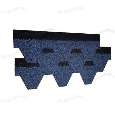 China Scandinavian Building Material Windproof Hotel Roofing Style Color Stone Chip Asphalt Coated Shingle for sale