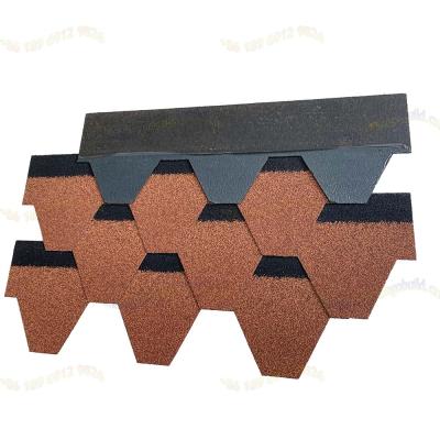 China Modern Building Material Windproof Staircase Roofing Style Roofing Tile Asphalt Heat Resistant Shingle for sale