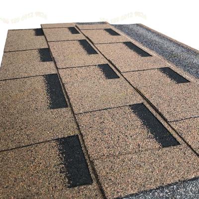 China Mediterranean Windproof Building Material Supermarket Roofing Standard Style Plane Asphalt Shingle for sale