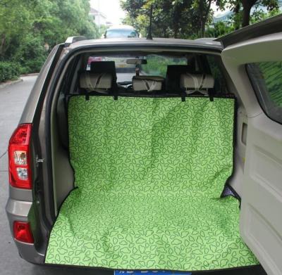 China Colorful Waterproof Trunk Cover Protector Car Dogs Pet Back Seat Cover For SUV for sale