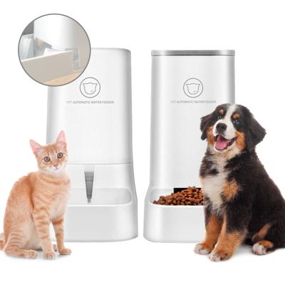 China Automatic Feeder Cat Water Automatic Gravity Dog Cat Pet Water And Food Dispenser for sale