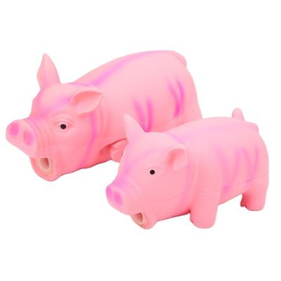 China Stocked Pig Shape Chew Toy Dog Pet Toys Latex Pet Squeaky Toy for sale