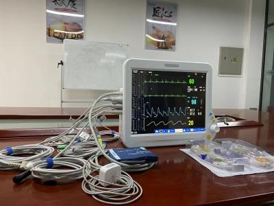 China Hospital Emergency Patient Monitor Machine With ECG NIBP SPO2 for sale