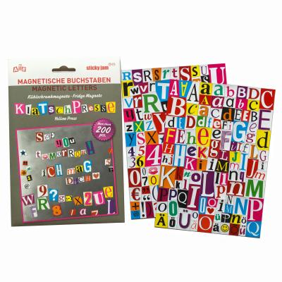 China Letter Fridge Magnet Die Cut Paper Magnetic Letters for sale