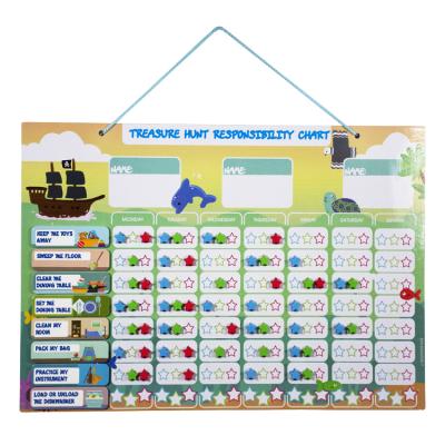 China Study Magnetic Star Chart Chore Chart Magnetic Chart for Kids Magnetic Chart Board for sale