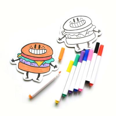 China Rubber Magnet Hamburger Color Game Toys Fridge Magnetic Stickers for sale