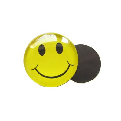 China Factory Promotion Reward Souvenir Refrigerator Stickers Fridge Magnet Smile Glass Middle for sale