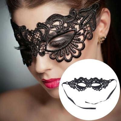 China Hot Sexy Nightgown HOT SALES! ! ! Hollow Halloween Masquerade Mask Women Princess Costume Prom Party Props Sexy Women Lace Masquerade Protective Mask for sale