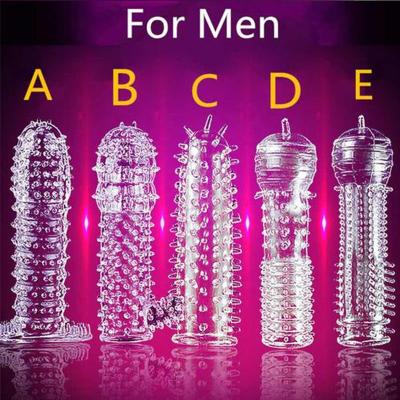 China Soft Supplement Reusable Condoms Dotted Ribbed Thickening Delay Aid Thorn Condoms 5 Styles for sale