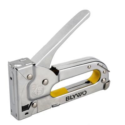 China Brad Nailer Power Adjustment Stapler Heavy Duty Staple Gun 4-8mm Staple Gun Manual Gun 4-8mm for sale