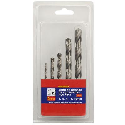 China 5PCS Steel HSS Drill Bit Set Twist Drill Set for sale