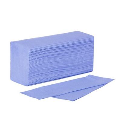 China Virgin Wood Pulps Wholesale Ultra Absorbent Soft Blue Color 1ply Multi-ply z n Paper Towel for sale