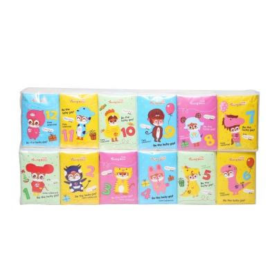 China Eco - Friendly Soft Comfortable Scented Custom Printed Facial Tissue 3ply Tissue Paper Pocket Tissue for sale