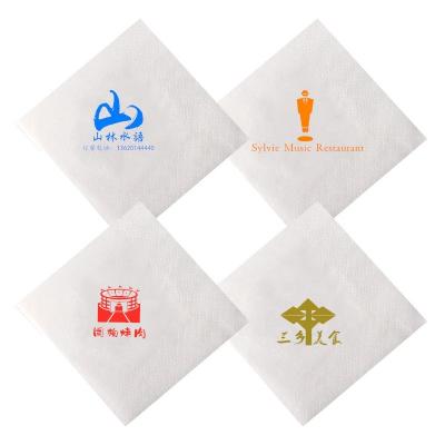 China Customized Printed Logo 1ply 2ply 3ply Printed Lunch Napkin for sale