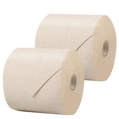 China Recycled Pulp Wholesale OEM 1ply ODM Hardwound Cheap Roll Towel for sale