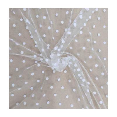 China Anti-Static Lining for New Design Tablecloth Price Plain Super Polka Dot Net Knit Mesh Fabrics Poly for sale