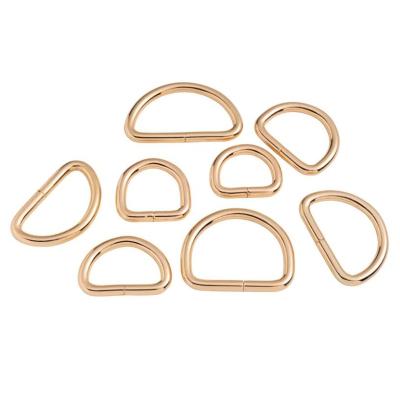 China Customize Design Classics Custom Full Size Metal D-Rings For Belt D-Rings Hooks for sale