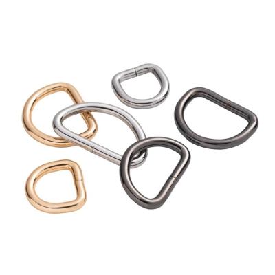 China Customize Design Full Size Solid Brass Custom Small D Rings D Rings for sale