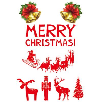 China Custom Unique Temporary Pattern Christmas Snowan Temporary Tattoo Stickers For Kids for sale