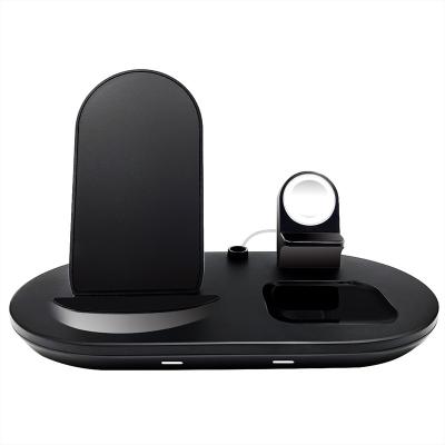 China Smart Watch Fast Qi Wireless Charging Stand 4 in 1 Wireless Charger for iPhone AirPods Apple iWatch Portable Magnetic Charging Port for sale