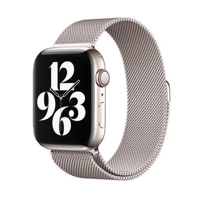 China LEWO Mesh Magnetic Milanese Loop Stainless Steel Watch Band For Apple Watch Series Ultra 8 7 6 Se 49 44 40 42 38 41 45mm for sale