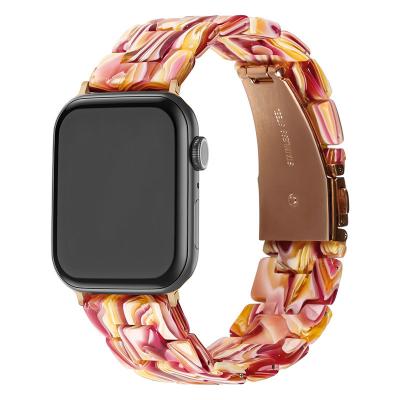 China LEWO Silicone Fashion Resin iWatch Band Strap with Stainless Steel Buckle for Apple Watch Series Ultra 8 7 6 Se 49 44 40 42 38 41 45mm for sale