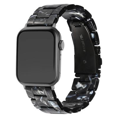 China New Quick Release Silicone LEWO Cool Resin Watch Band Replacement Strap For Apple Watch Series Ultra 8 7 6 Se 49 44 40 42 38 41 45mm for sale