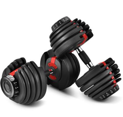 China Various Universal Promotional 52.5LB/24KG Durable Using Adjustable Barbell Cheap Dumbbell for sale