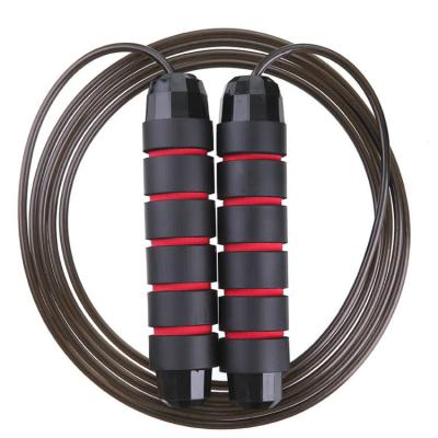 China Fitness Portable Home High Quality Indoor Workout Jump Rope PVC Adjustable Heavy Weighted Weighted Steel Wire for sale