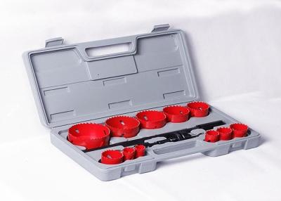 China 14PC HSS Bimetal Hole Saw , Custom Pitch Teeth Hole Cutting Saw Set for sale