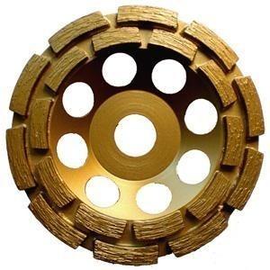 China Sintered Brazed Double Row Diamond Cup Grinding Wheel For Concrete 3