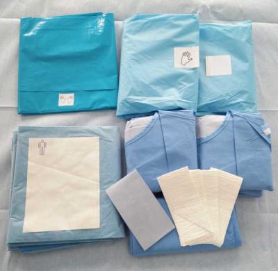 China Disposable Sterile Surgical Operation Thyroid Drape Pack for sale