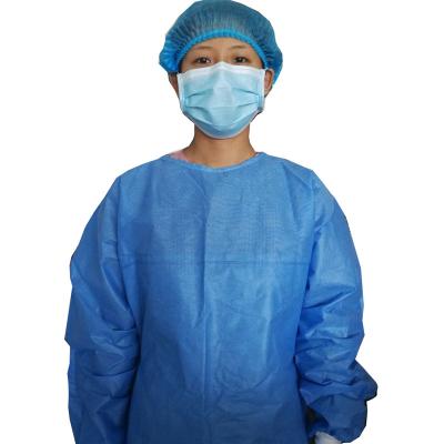 China Disposable Sterile PP or SMS PP/SMS Surgical Nonwoven Gown for Hospital for sale