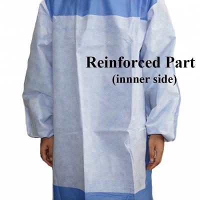 China SMS SMMS Disposable Standard Surgical Gown for sale