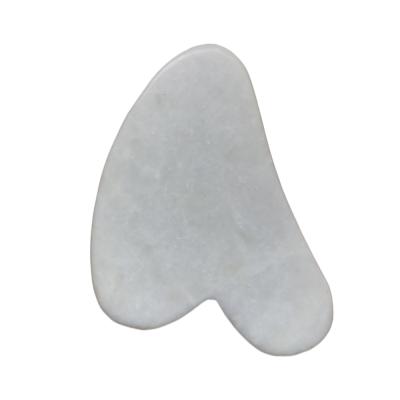 China Nourish 2021 Year Popular White Jade Healing Beauty Gua Sha Facial Tool for sale