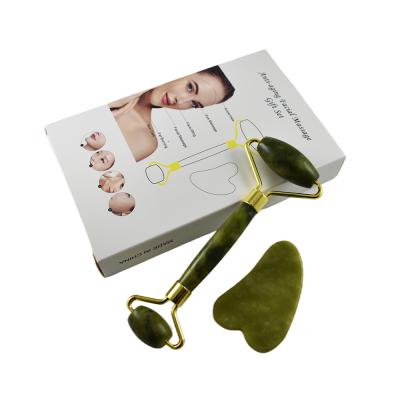 China Wholesale Retai Exquisite Natural Obsidian Jade Roller Anti Aging Gua Sha Whitening for sale