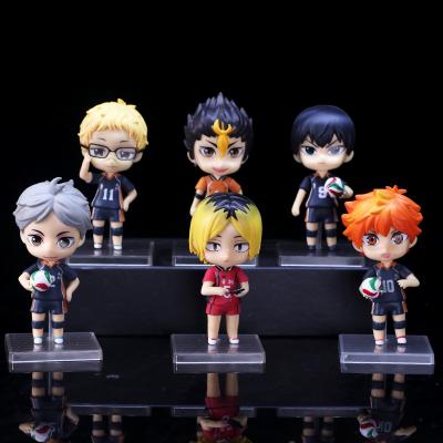 China MODEL Toys from TOY Haikyuu Action Figures 6pcs/set Hinata Shoyo Oikawa Toru Kozume Kenma Kageyama Tobio 10cm for sale