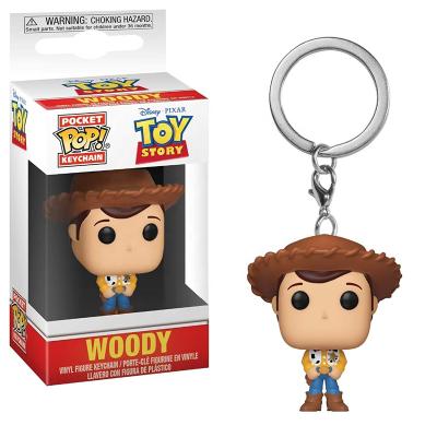 China Funko Pop Toy Story MODEL TOY Action Number Woody BuzzLightyear Forky Alien Dog Key Chain Toys 4cm for sale