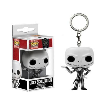 China MODEL TOY Funko Pop The Nightmare Before Jack Skellington Sally Keychain Action Number Christmas Toys 4cm for sale