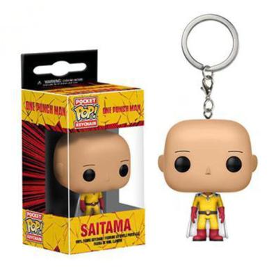 China TOY Funko Pop One Punch Man MODEL Action Number Saitama Key Chain Toys 4cm for sale