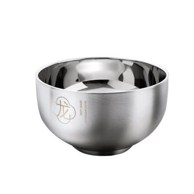 China Contemporary Double Layer Heat Insulation Customized High Quality Stainless Steel Rice Bowl for sale