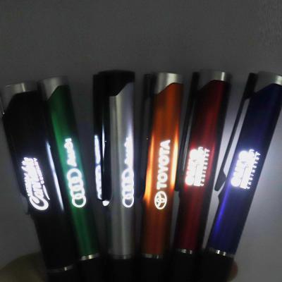 China Promotional Pen Newest Design Top Quality Promotional Pen Led Light Custom Logo Multi Function Pen With Light for sale