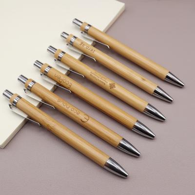 China Pen Wholesale Gift Promotional Bamboo Pens with Custom Made High Quality Pen for Office for sale