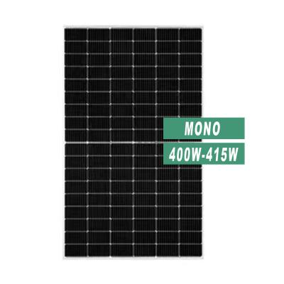 China Cheapest Home Solar Panel Power Generation System 400W-415W PV Module Monocrystalline Solar Panel for sale