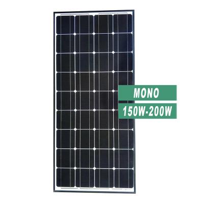 China Home Solar Photovolta Good Quality Customizable Solar Panel 150W-200W Monocrystalline Generation Panel for sale